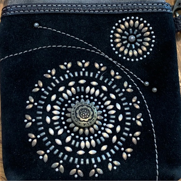 Chala Black and Brown Floral Crossbody Bag - Picture 4 of 14